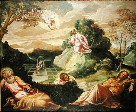 The Agony in the Garden van Tintoretto (eigentl. Jacopo Robusti)