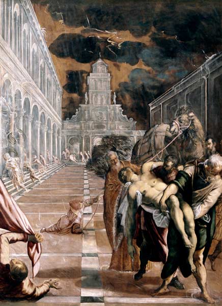Bergung des Leichnams des heiligen Markus van Tintoretto (eigentl. Jacopo Robusti)