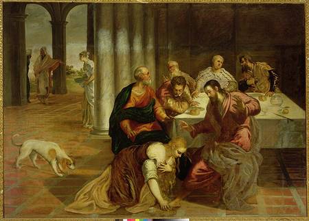 The Conversion of Mary Magdalene van Tintoretto (eigentl. Jacopo Robusti)