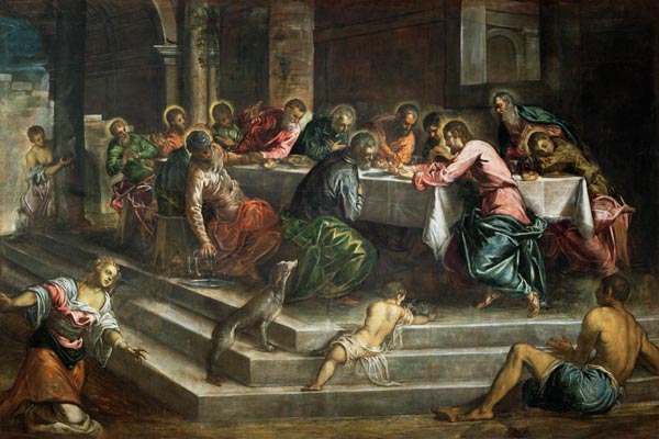 Last Supper van Tintoretto (eigentl. Jacopo Robusti)