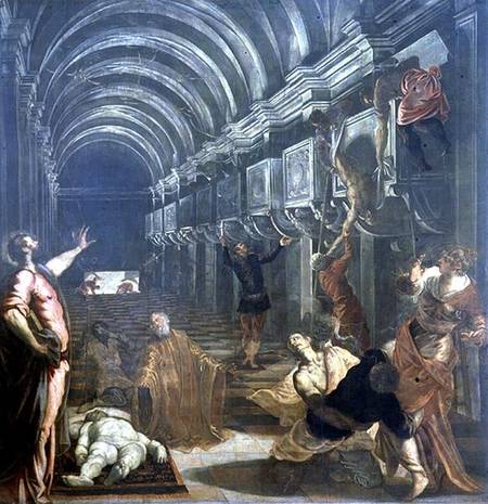 The Finding of the Body of St. Mark (panel) van Tintoretto (eigentl. Jacopo Robusti)