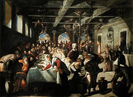 Marriage at Cana van Tintoretto (eigentl. Jacopo Robusti)