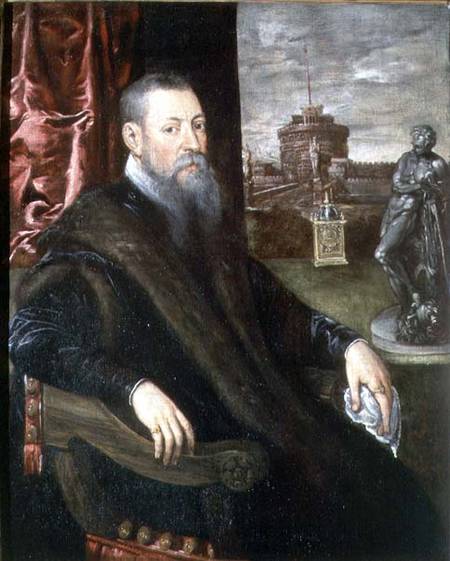 Portrait of an Art Collector van Tintoretto (eigentl. Jacopo Robusti)