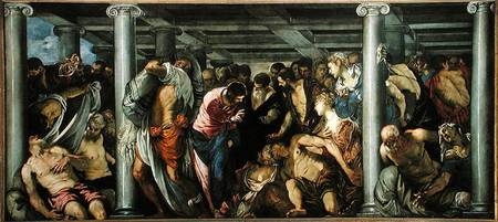 The Probatic Pool van Tintoretto (eigentl. Jacopo Robusti)