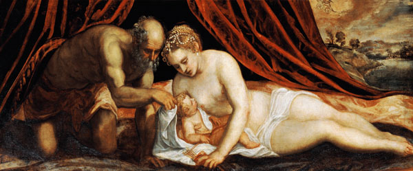 Venus, Vulkan und Amor. van Tintoretto (eigentl. Jacopo Robusti)