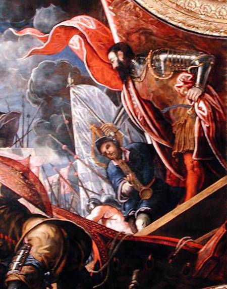 Victory of the Venetians over the Ferrarans at Argenta  (detail) van Tintoretto (eigentl. Jacopo Robusti)