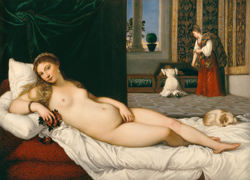 De Venus van Urbino  van Tizian (eigentl. Tiziano Vercellio)