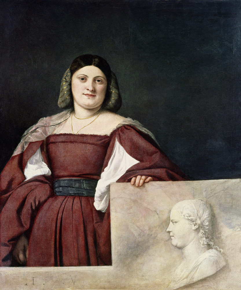 Portrait of a Lady (La Schiavona), c.1510-12 van Tizian (eigentl. Tiziano Vercellio)