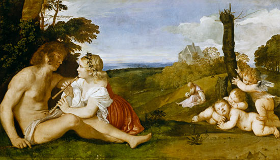 Allegorie der Lebensalter van Tizian (eigentl. Tiziano Vercellio)