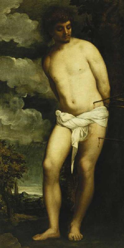 Der Heilige Sebastian. van Tizian (eigentl. Tiziano Vercellio)