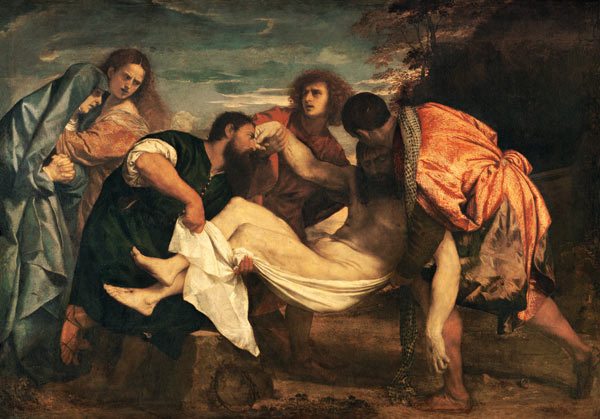 Grablegung Christi I van Tizian (eigentl. Tiziano Vercellio)