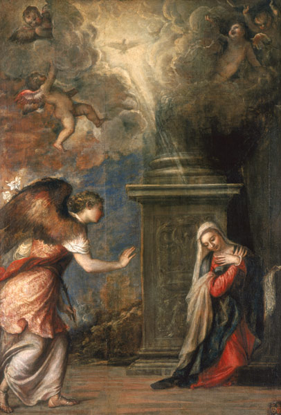 Die Verkündigung van Tizian (eigentl. Tiziano Vercellio)