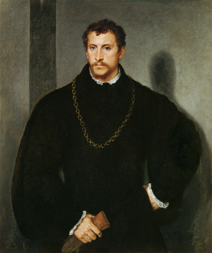 Porträt des Tommaso Mosti van Tizian (eigentl. Tiziano Vercellio)