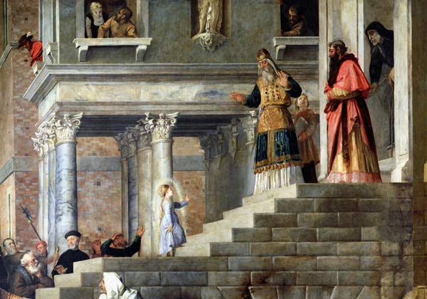 Presentation of the Virgin at the Temple van Tizian (eigentl. Tiziano Vercellio)
