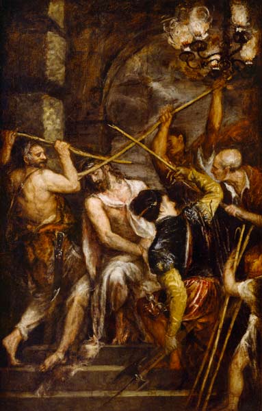 The Crowning with Thorns van Tizian (eigentl. Tiziano Vercellio)