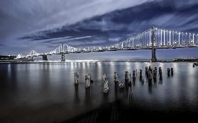 The Bay Bridge Lights San Francisco