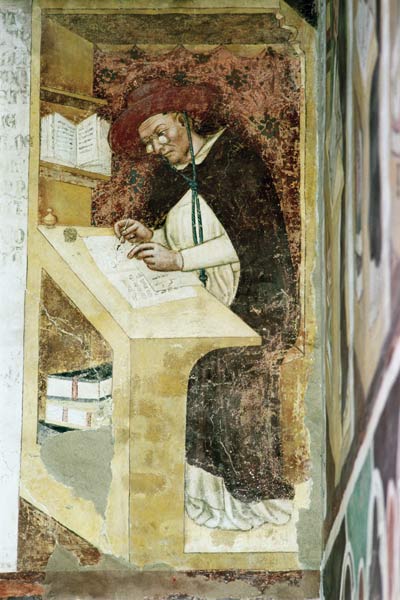 Hugues de Provence at his Desk from the Cycle of 'Forty Illustrious Members of the Dominican Order' van Tommaso  da Modena