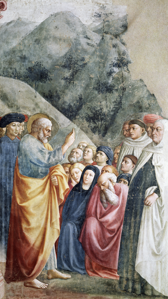 St. Peter Preaching in Jerusalem van Tommaso Masolino da Panicale