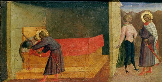 St. Julian the Hospitaller Killing his Mother and Father van Tommaso Masolino da Panicale