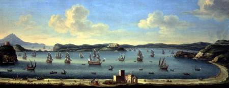 The Gulf of Pozzuoli with Ischia in the Distance 1740 van Tommaso Ruiz