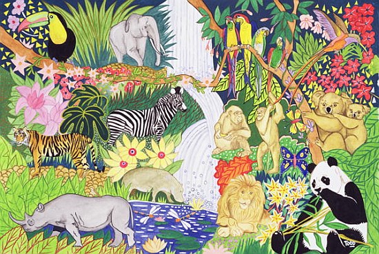 Jungle Animals (w/c)  van Tony  Todd