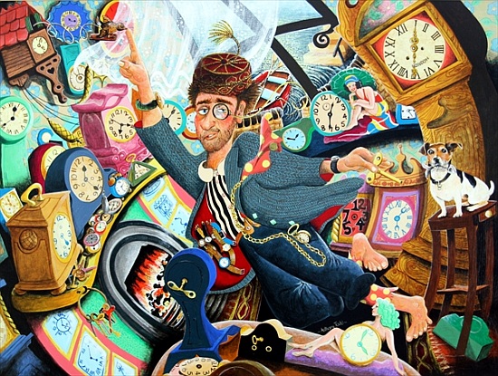 Lord Cut-Glass listens to the maddening tick-tock of his clocks van Tony  Todd