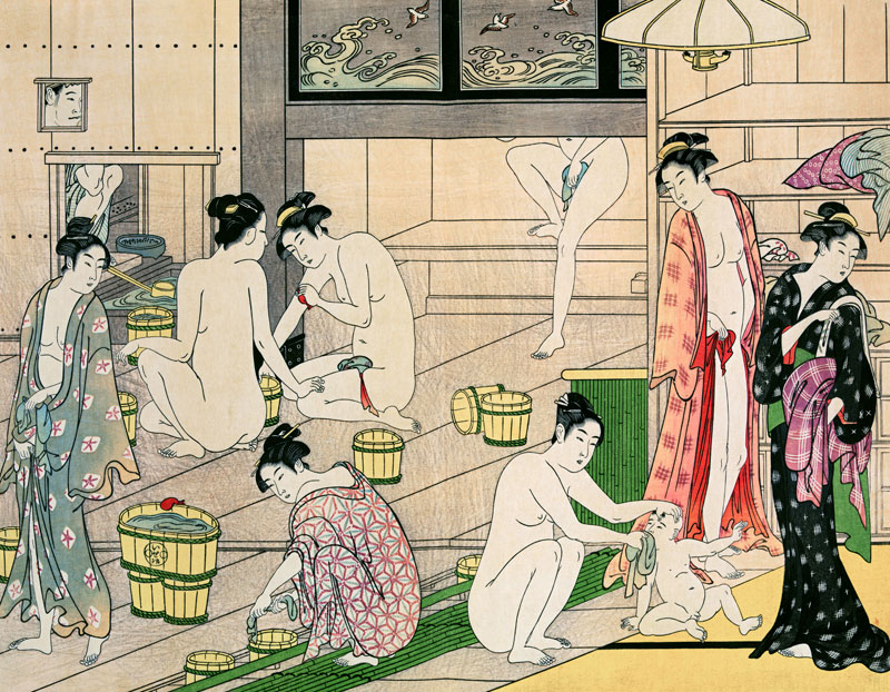 The Bathhouse Women van Torii Kiyonaga