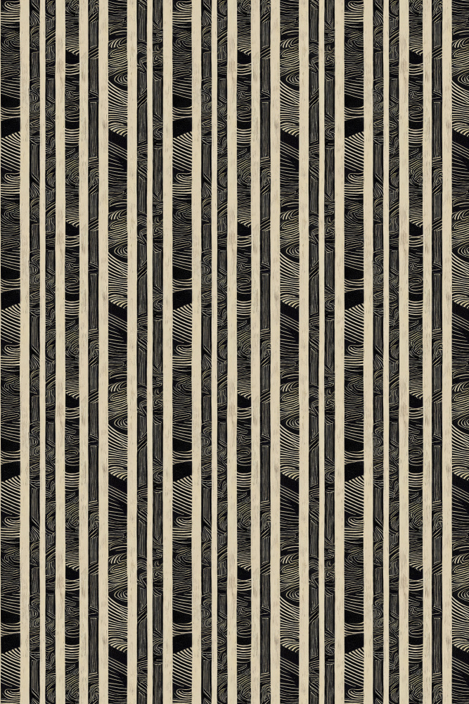 Beige Striped Pattern van Treechild