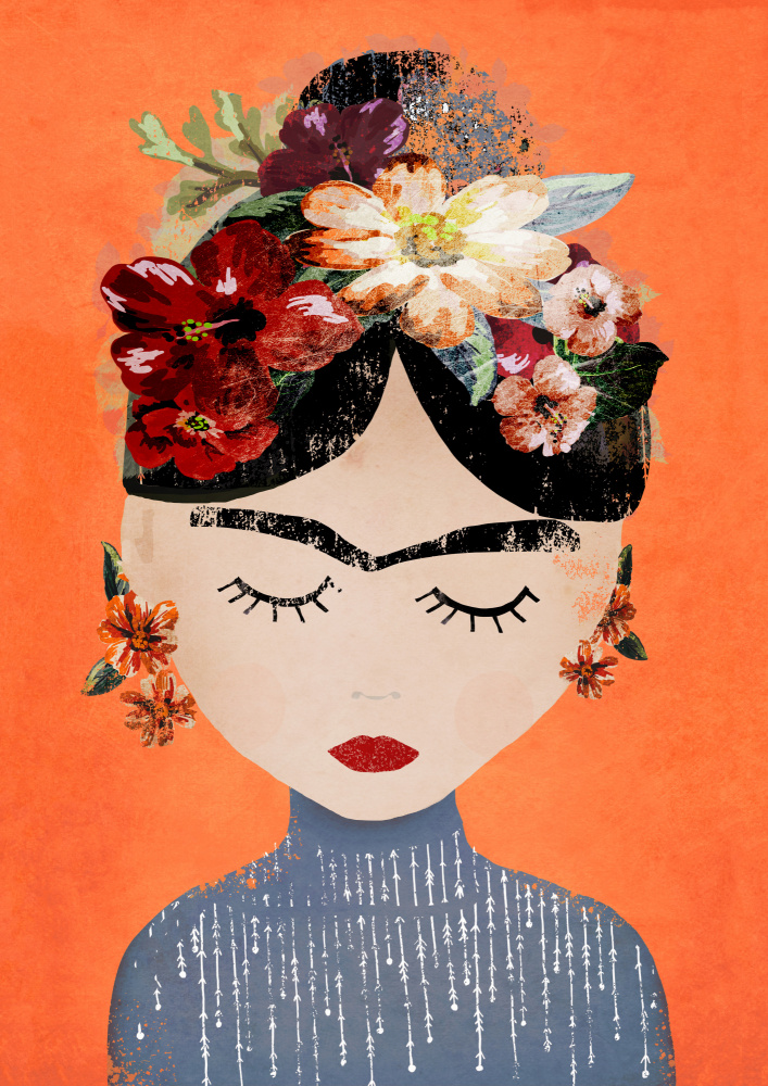 Frida (Orange Version) van Treechild