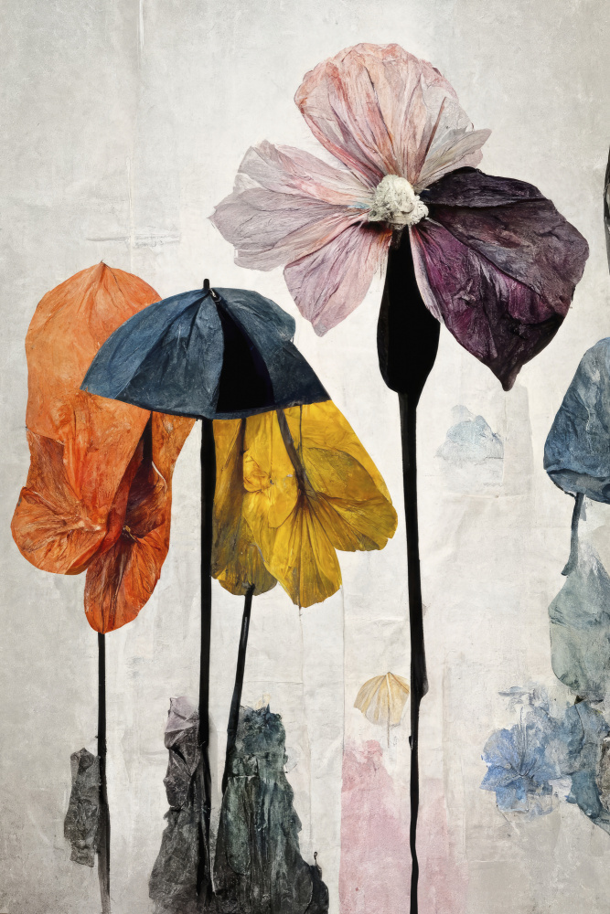 Umbrella Flowers No2 van Treechild