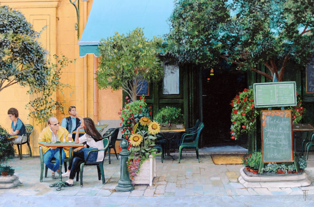 Cafe, Aix-En-Provence van Trevor  Neal