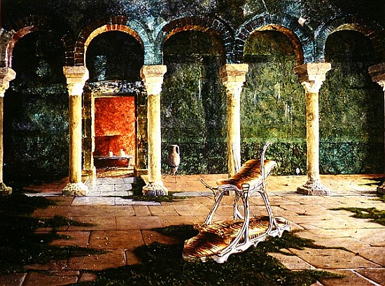Roman Baths, Palma, Majorca, 1992 (oil on canvas)  van Trevor  Neal