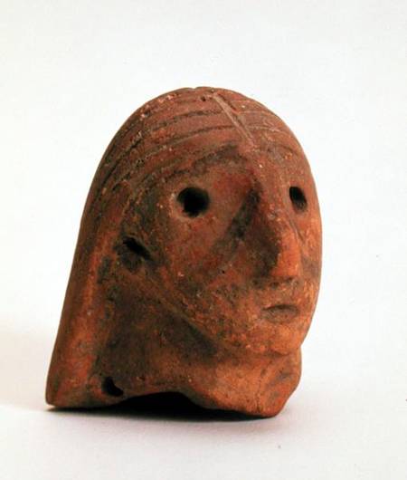 Head of a female figurine, Krinichki van Tripolye