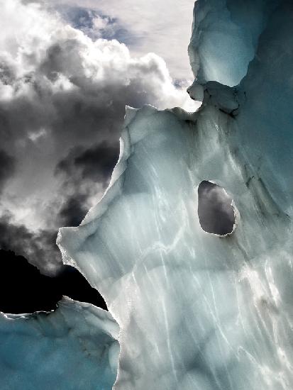 Ice details in Franz Josef Glacier