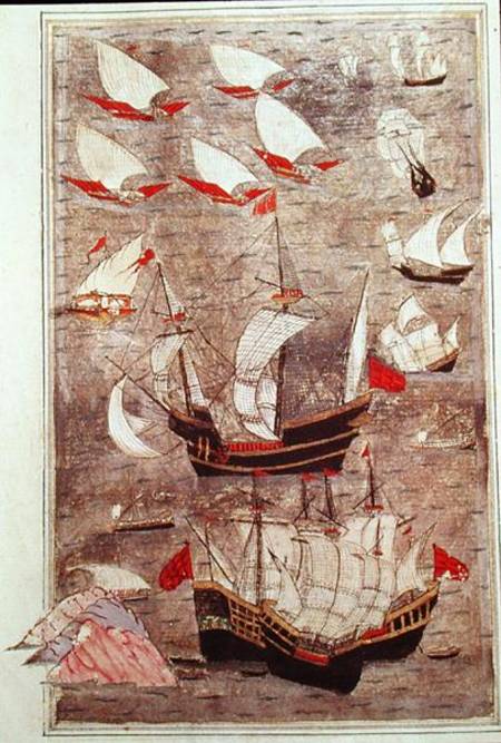 The Ottoman Fleet of Tarik-y Bayezid van Turkish School