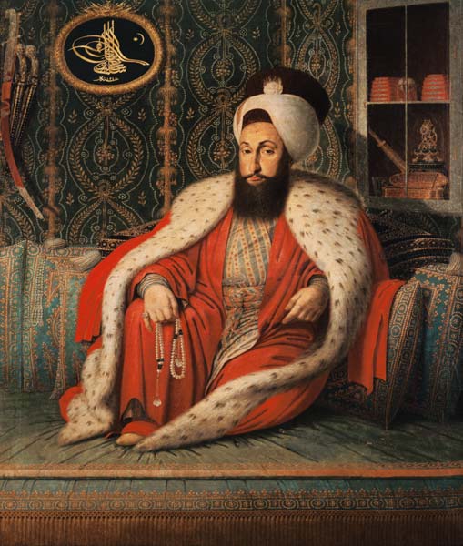 Sultan Mahmud I of Turkey (1696-1754) van Turkish School