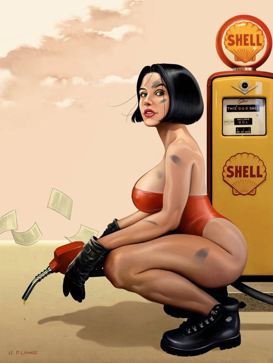 Gasoline Gal 2 van Udo Linke
