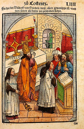 A scene from the Council of Constance, from ''Chronik des Konzils von Konstanz'' van Ulrich von Richental