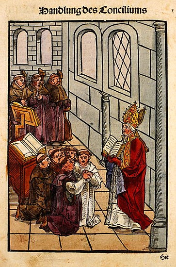 A scene from the Council of Constance, from ''Chronik des Konzils von Konstanz'' van Ulrich von Richental