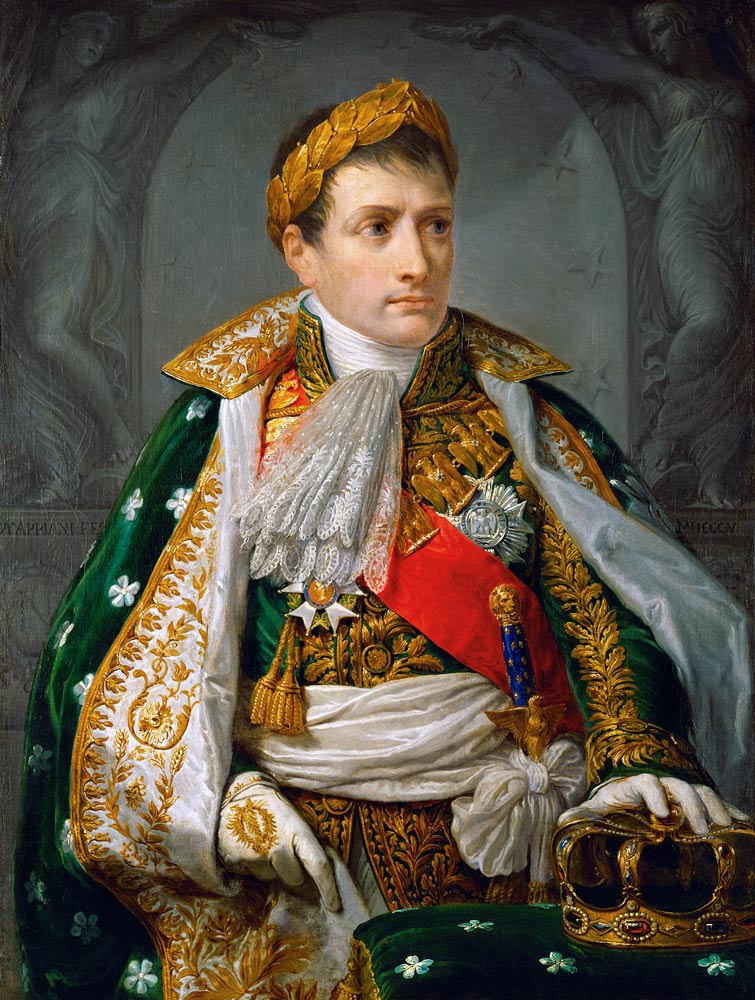 Napoleon Bonaparte als König von Italien van (rond 1900) Anoniem