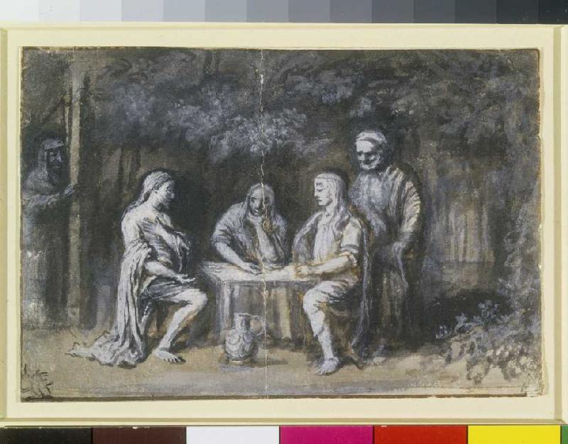 Abraham und die drei Engel. van (rond 1900) Anoniem