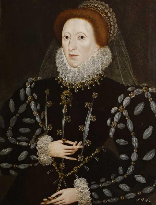 Königin Elisabeth I. von England (1533-1603), Tochter Heinrichs VIII. und Anne B van (rond 1900) Anoniem