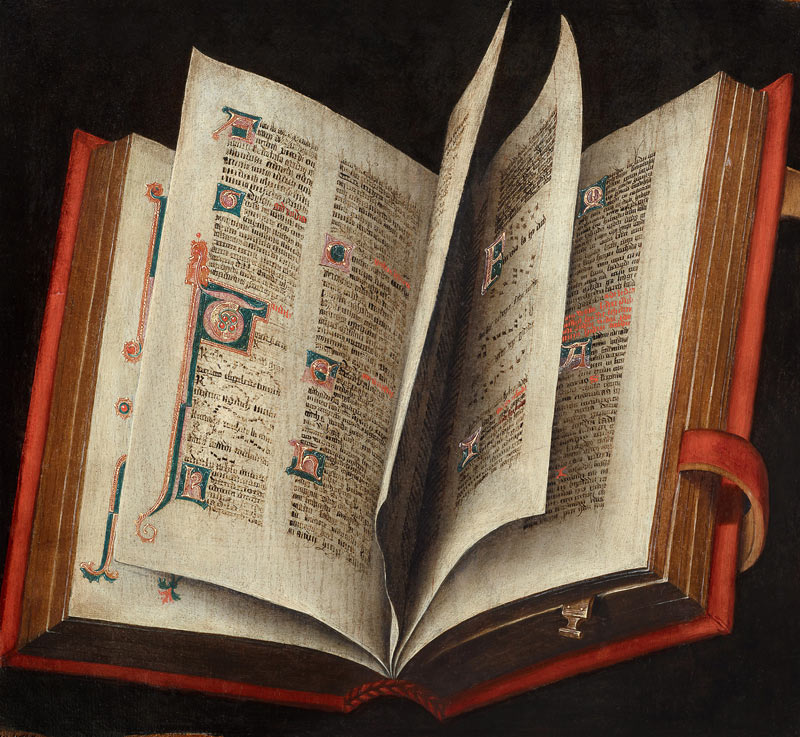 An Opened Liturgical Book van Unbekannter Künstler