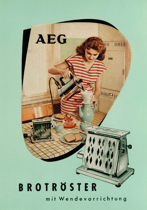 Toaster. AEG advertising van Unbekannter Künstler