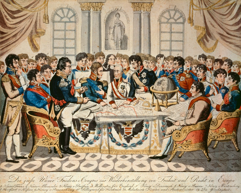 The Congress of Vienna van Unbekannter Künstler