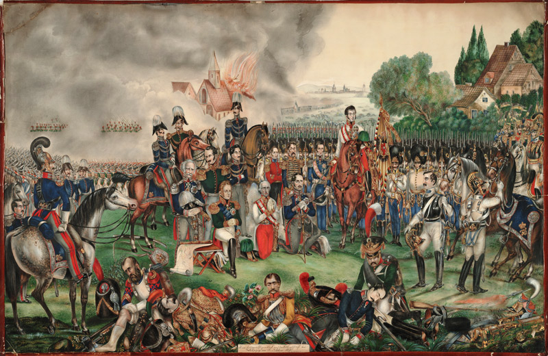A Sacred Moment after the Battle of the Nations on October 18, 1813 van Unbekannter Künstler