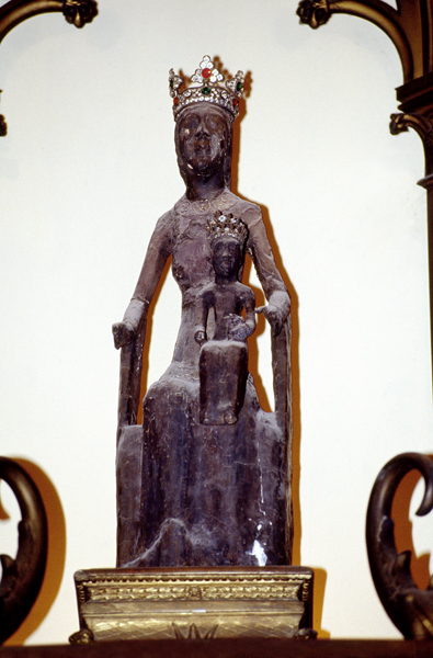 The Black Madonna of Rocamadour (Vierge noire de Rocamadour) van Unbekannter Künstler