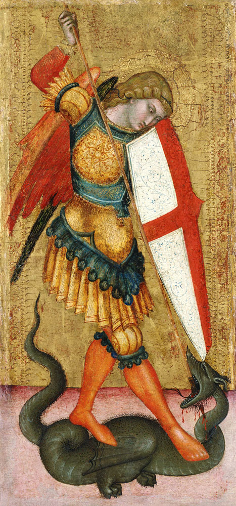 Saint Michael and the Dragon van Unbekannter Künstler