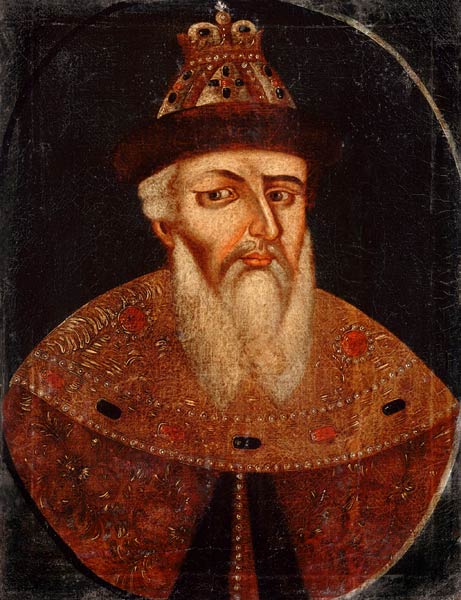 Portrait of the Tsar Ivan IV the Terrible (1530-1584) van Unbekannter Künstler