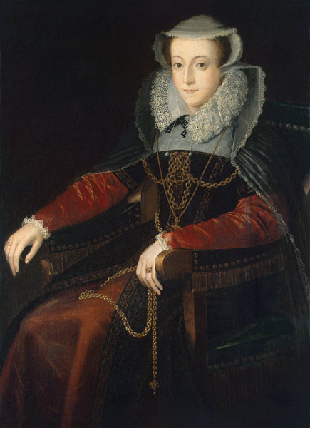 Portrait of Mary Stuart, Queen of Scots van Unbekannter Künstler